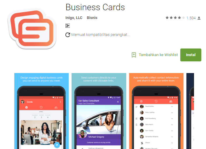 Bikin Kartu Nama Digital Jadi Lebih Mudah Dengan 5 Aplikasi Android Ini - business cards