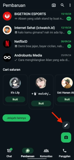 Cara Membuat Status Warna WhatsApp 2