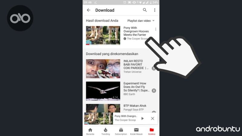 Cara Download Video YouTube Melalui Aplikasi Resmi by Androbuntu.com 7