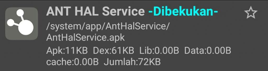 Apa Itu ANT Hal Service (AntHalService.apk) Di Smartphone Android?
