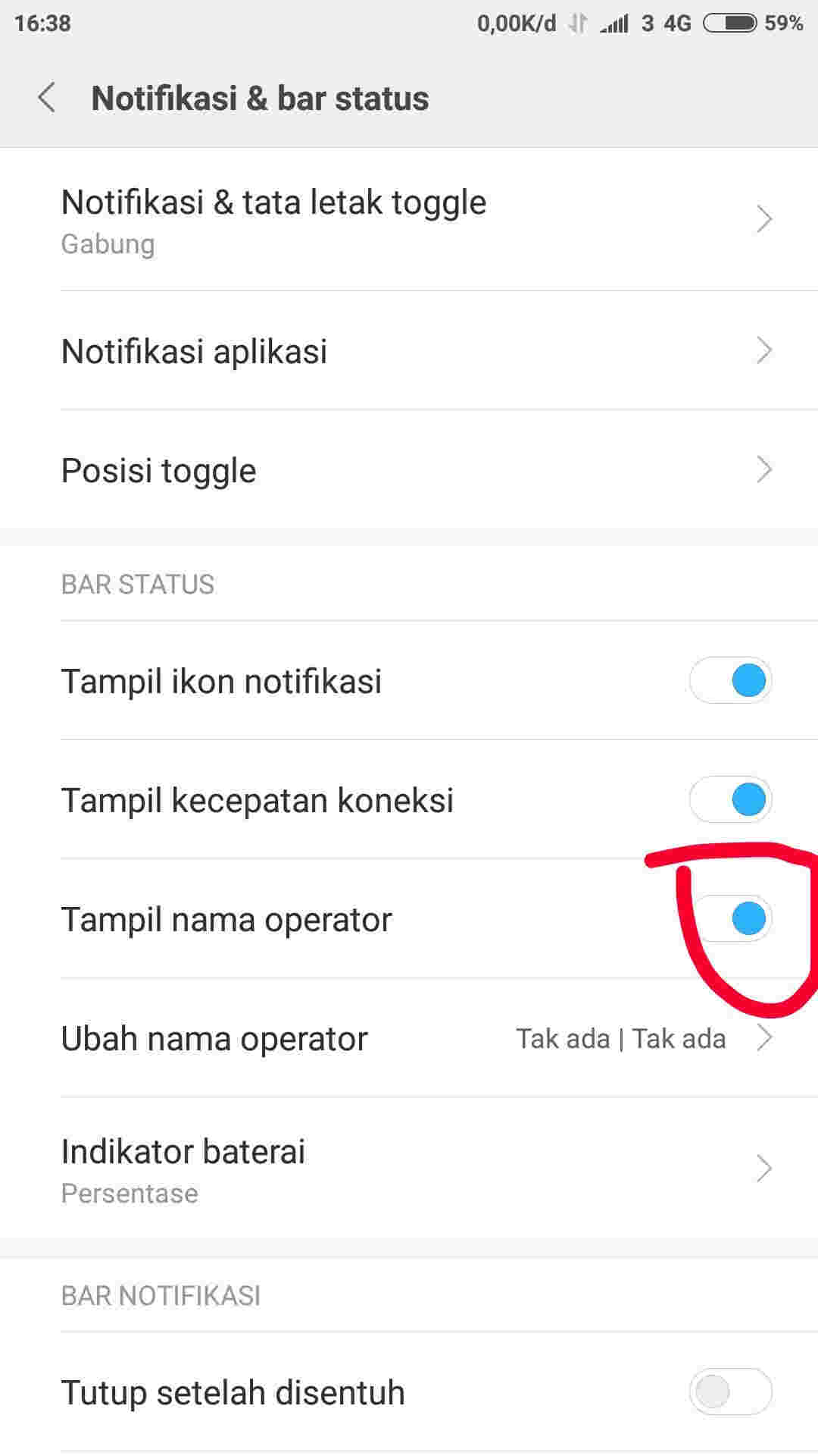 Cara Menampilkan Nama Operator Di Smartphone Xiaomi