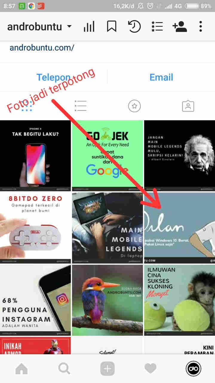 Ukuran Foto Terbaik Untuk Di Upload Ke Instagram Androbuntu