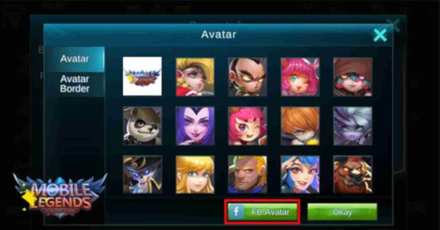 tidak bisa ganti avatar di mobile legends