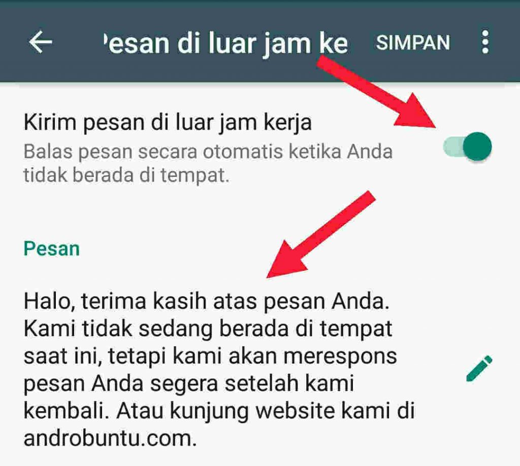 Cara Mengaktifkan Fitur Balas Pesan Otomatis Di WhatsApp