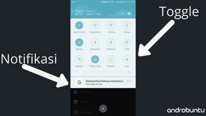 Cara Memisahkan Antara Toggle Dan Notifikasi Di Smartphone Xiaomi 1 Cara Memisahkan Antara Toggle Dan Notifikasi Di Smartphone Xiaomi