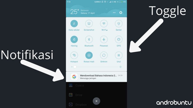 Cara Memisahkan Antara Toggle Dan Notifikasi Di Smartphone Xiaomi