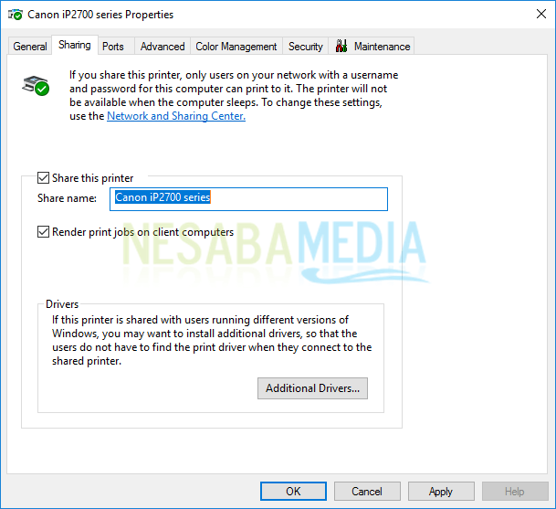 Cara Sharing Printer Di Windows