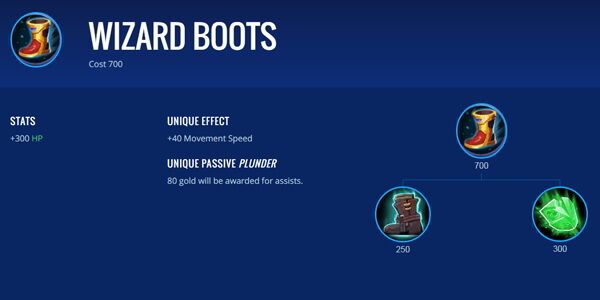 wizard boots mobile legends