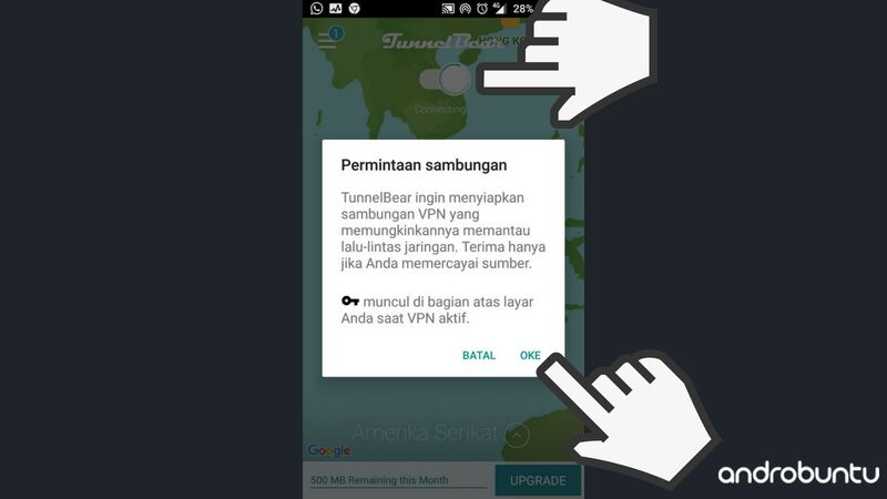 Cara Menggunakan VPN Di Android Pakai TunnelBear Gratis