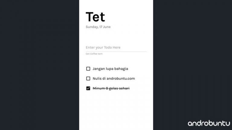 Tet: Aplikasi To-Do List Paling Simpel Untuk Android