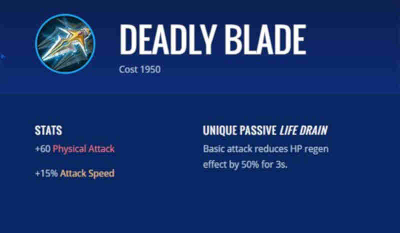 deadly blade mobile legends
