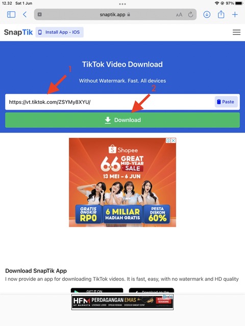 Cara Download Video TikTok 2