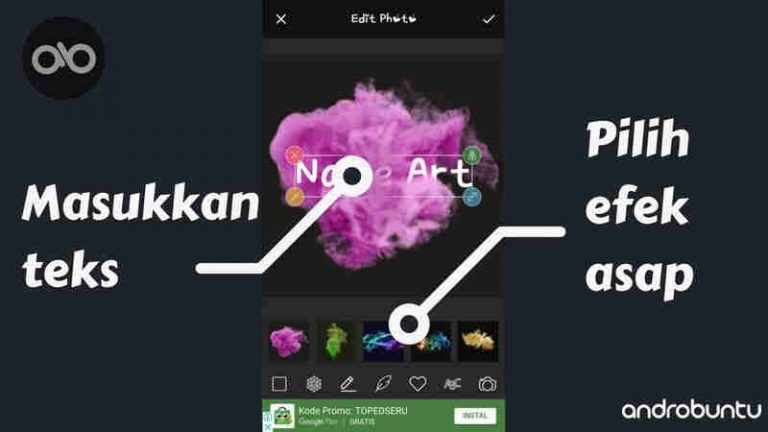 Cara Membuat Gambar Nama Dengan Efek Smoke Art 3D Di Android