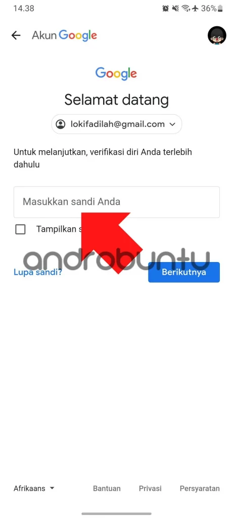 Cara Mengganti Password Gmail by Androbuntu 3