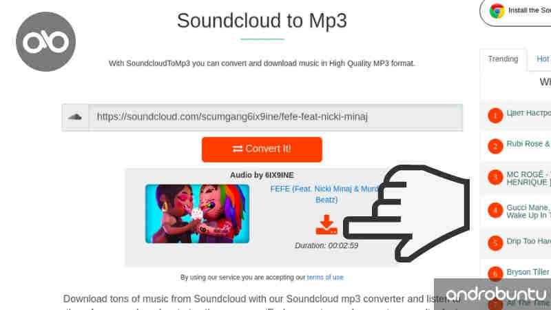 cara download lagu di soundcloud android terbaru