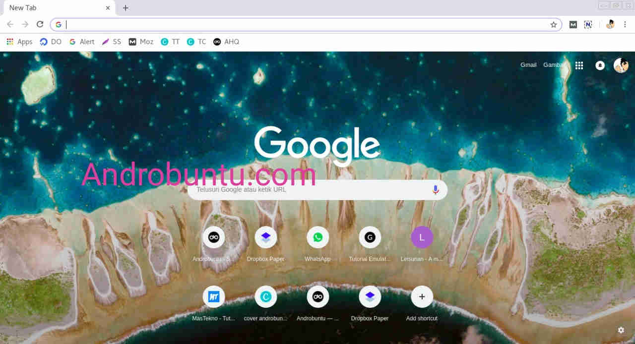 Cara Ganti Background Google Chrome - Androbuntu