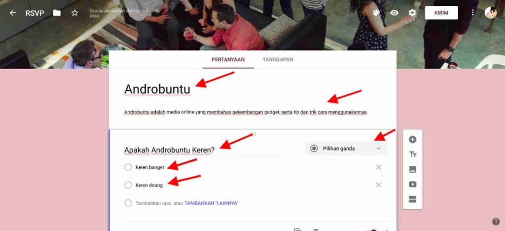 Cara Membuat Google Form Yang Menarik Dilengkapi Gambar