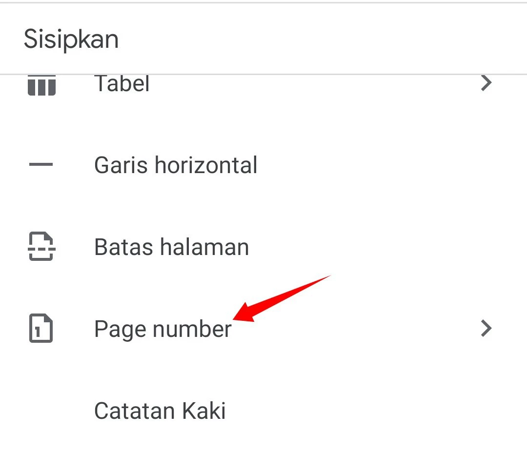 Cara Membuat Nomor Halaman di Google Docs 2