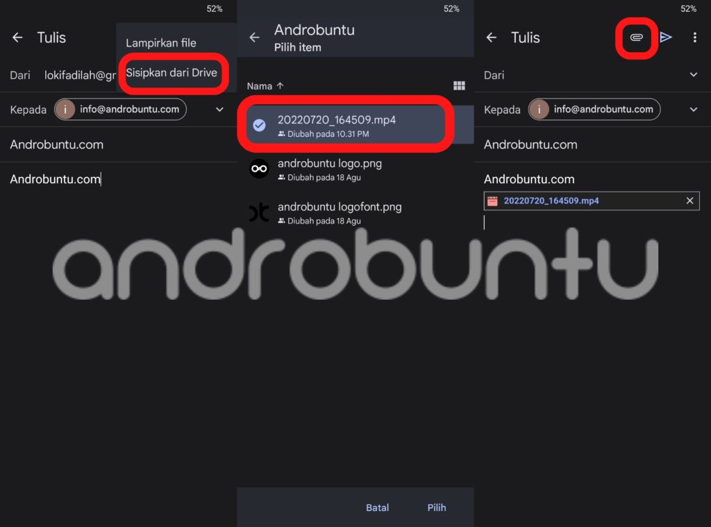 Cara Mengirim File Lebih dari 25MB di Gmail by Androbuntu 2