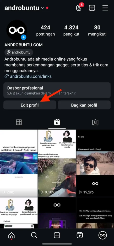 Cara Ganti Foto Profil Instagram 1