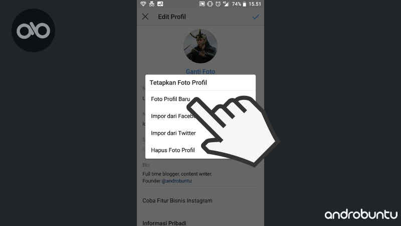 Cara Ganti Foto Profil Instagram Dengan Mudah