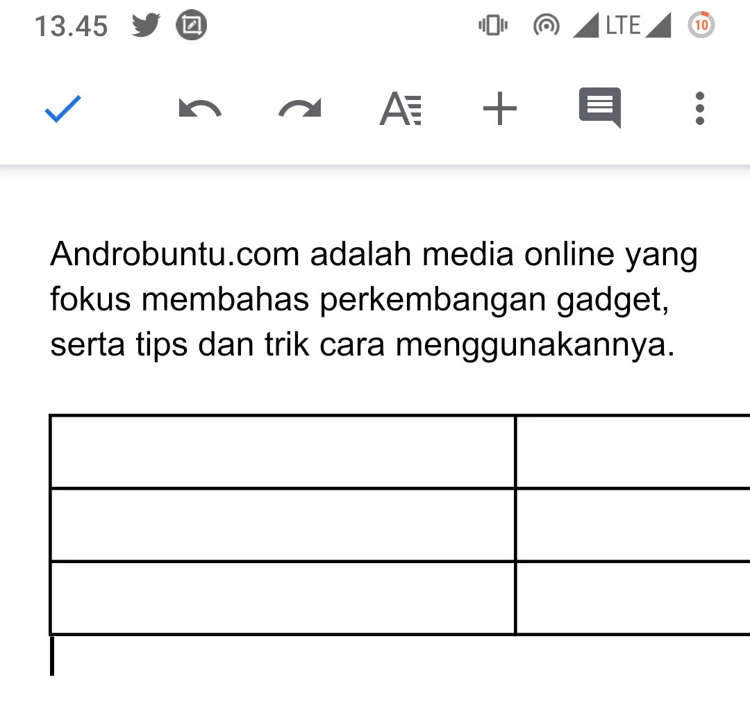 Cara Membuat Tabel di Google Docs 4