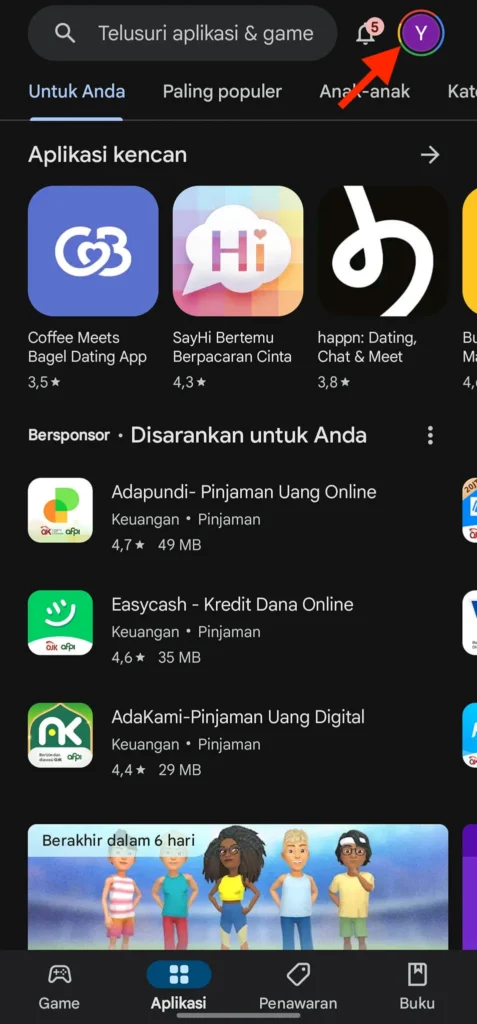 Cara Hapus Aplikasi Android 5