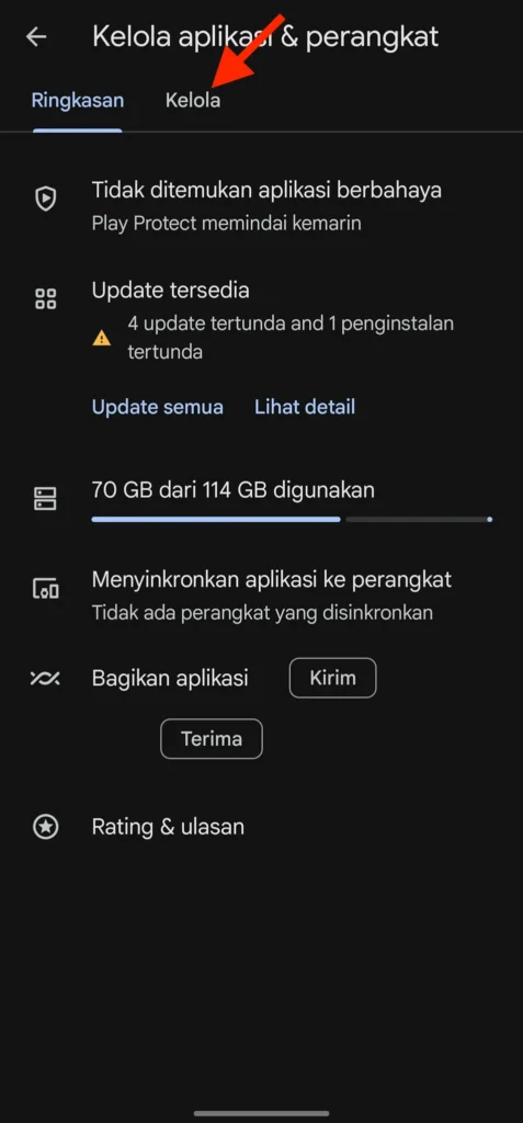 Cara Hapus Aplikasi Android 7