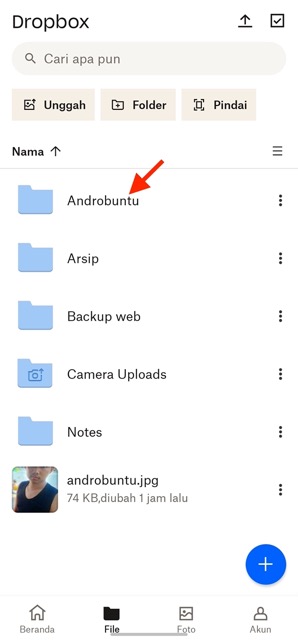 Cara Buat Folder Baru di Dropbox 4