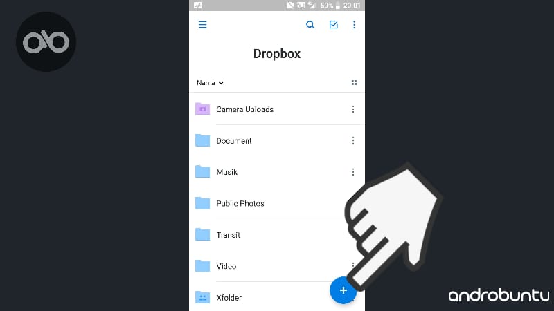 Cara Membuat Folder Baru Di DropBox by Androbuntu