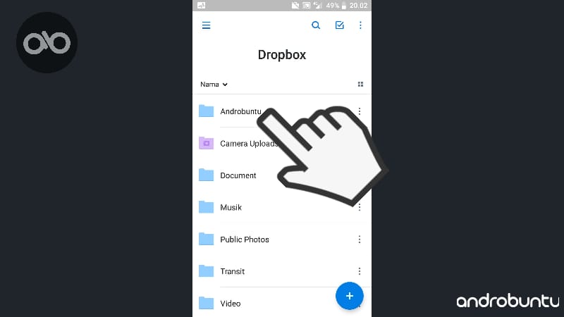 Cara Membuat Folder Baru Di DropBox by Androbuntu