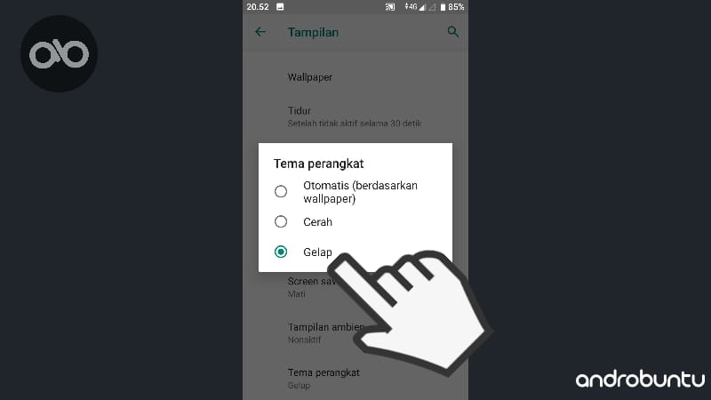 Cara Mengaktifkan Tema Gelap Di Android Pie Tanpa Aplikasi Tambahan by Androbuntu
