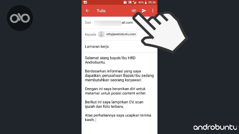 Cara Mengirim Lamaran Kerja Via Email Di Android 