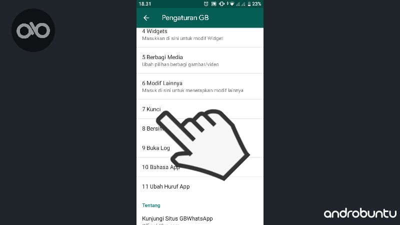 Cara Mengunci WhatsApp Di Android Menggunakan GB WhatsApp by Androbuntu 2
