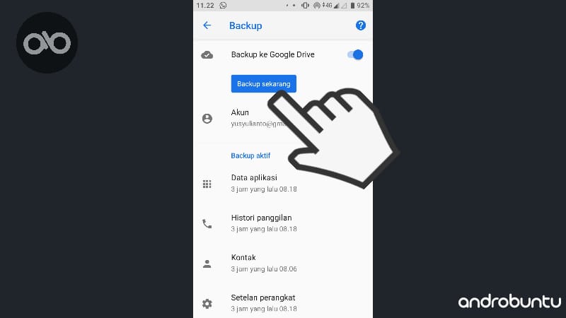 Cara Backup Data Android Ke Google Drive by Androbuntu 3