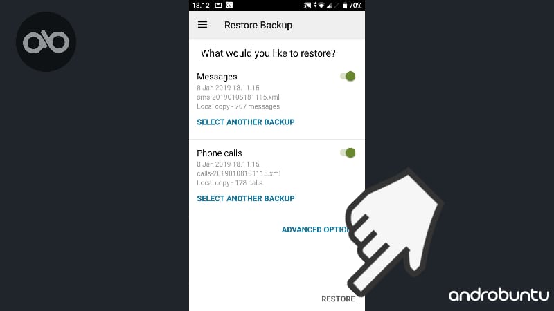Cara Backup SMS Di Android by Androbuntu
