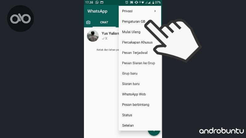 Cara Membalas Pesan Otomatis di GB WhatsApp Android by Androbuntu 2