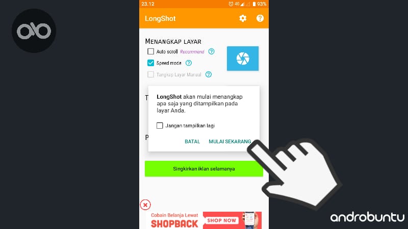Cara Membuat Screenshot Panjang Chat WhatsApp Di Android by Androbuntu 3