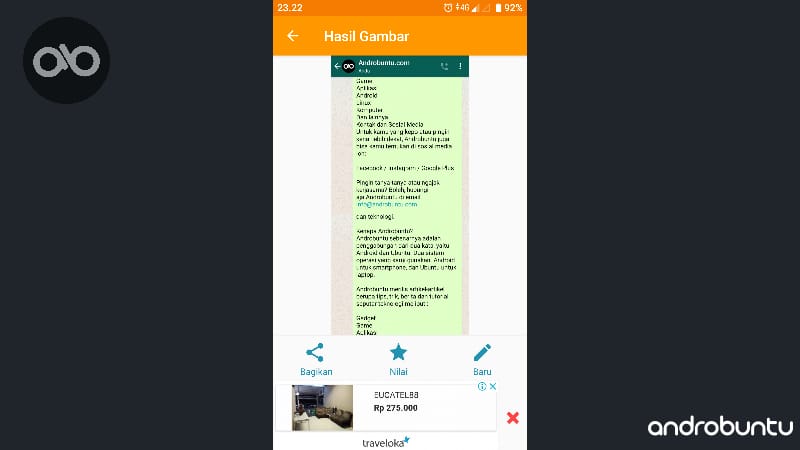 Cara Membuat Screenshot Panjang Chat WhatsApp Di Android by Androbuntu 7