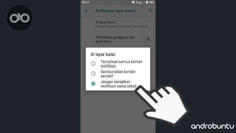 Cara Menampilkan Atau Menyembunyikan Notifikasi Di Lockscreen Android