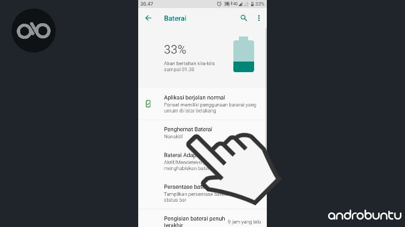 Cara Mengaktifkan Fitur Penghemat Baterai Di Android by Androbuntu 2