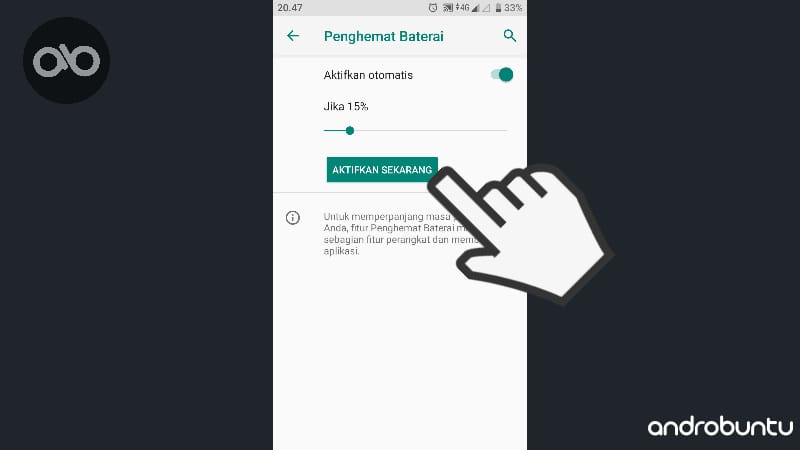 Cara Mengaktifkan Fitur Penghemat Baterai Di Android by Androbuntu 3