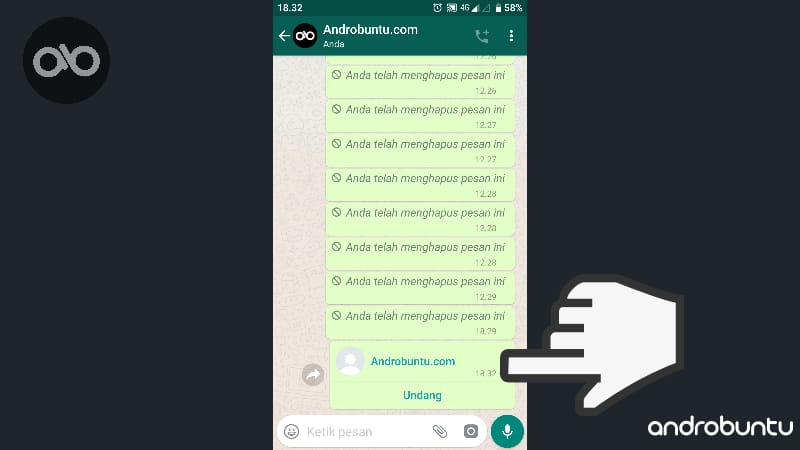 Cara Mengirim Kontak Melalui WhatsApp by Androbuntu 11
