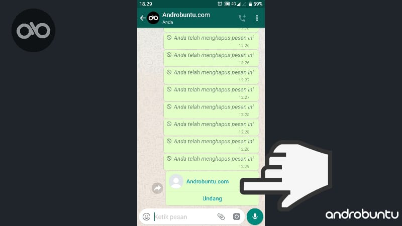 Cara Mengirim Kontak Melalui WhatsApp by Androbuntu 4