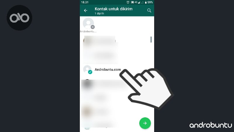 Cara Mengirim Kontak Melalui WhatsApp by Androbuntu 9