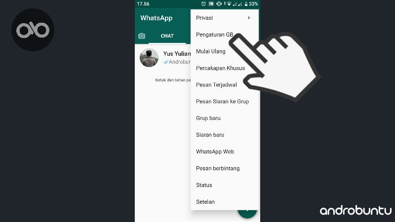 Cara Mengubah Huruf di WhatsApp Secara Keseluruhan by Androbuntu 2