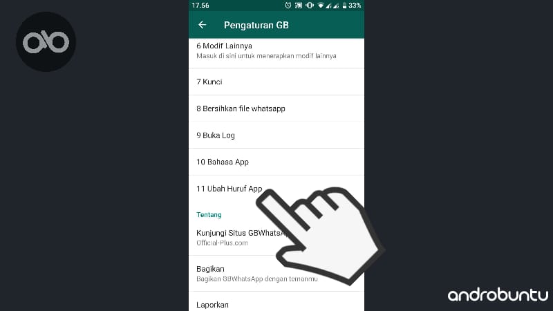 Cara Mengubah Huruf di WhatsApp Secara Keseluruhan by Androbuntu 3