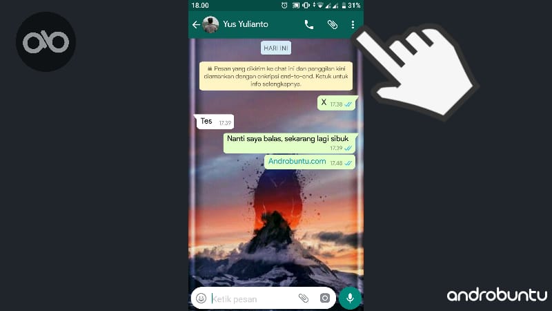 Cara Mengunci Chat Di GB WhatsApp Tanpa Aplikasi Tambahan by Androbuntu 1