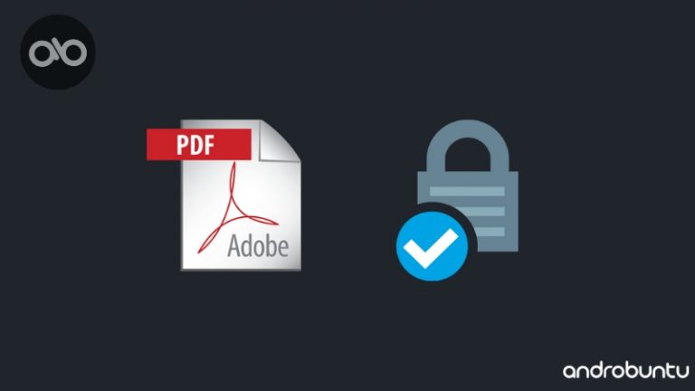 cara mengunci pdf dengan password by Androbuntu