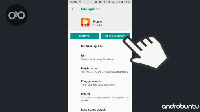 Cara Mengatasi Aplikasi Shopee Error di Android by Androbuntu 4